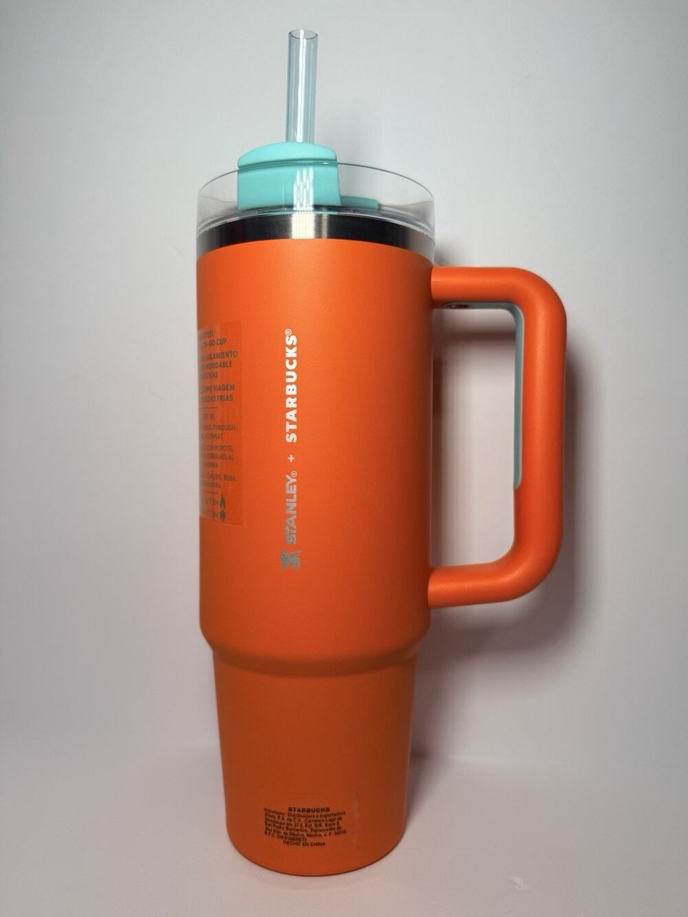 Stanley X Starbucks Mexico Exclusive MATTE ORANGE 30oz Quencher Tumbler BNWT